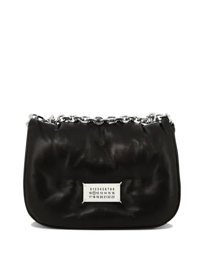 Maison Margiela "glam Slam Flap" Shoulder Handbag In Black