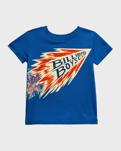 Billionaire Boys Club Kids' Blast Off Cotton Graphic T-shirt In Monaco Blue