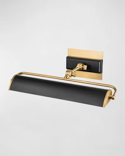 Lucas + Mckearn Winchfield Picture Light In Aged Brass And Matte Black