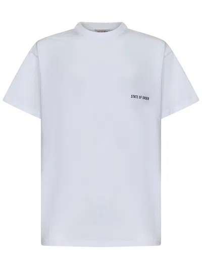 State Of Order T-shirt  In Bianco