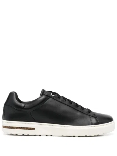 Birkenstock Lace-up Leather Sneakers In Black