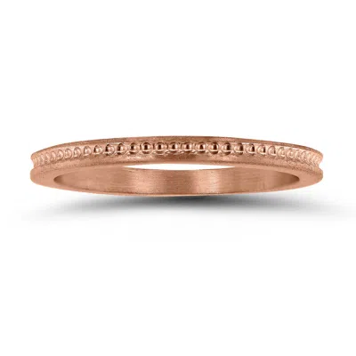 Sselects Thin 1.5mm Wedding Band In 14k Rose Gold