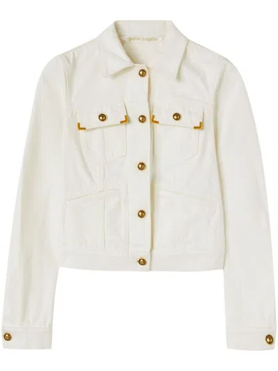 Palm Angels Denim Jacket In White