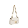 Coach Quilted Leather Tabby Shoulder Bag In White