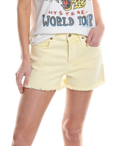 7 For All Mankind Monroe Short In Yellow