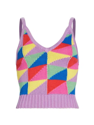 Mother The Band Wagon Knit Tank Top In Pop Rocks