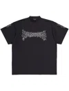 Balenciaga Darkwave T-shirt Oversized In Schwarz