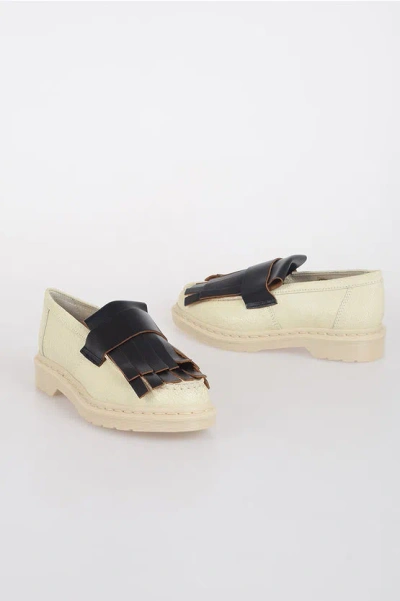 Dr. Martens' Marni Leather Adrian Mz Fringes Loafer In White
