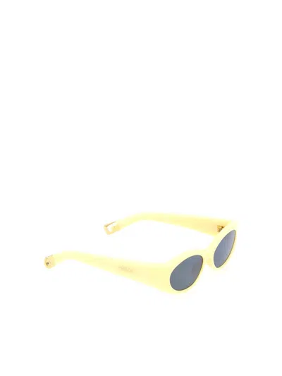 Jacquemus Les Lunettes Nocio Multi Beige Sunglasses In Pale Yellow