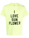 Sunflower Man T-shirt Acid Green Size L Cotton In Yellow & Orange