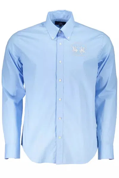 La Martina Elegant Light Blue Regular Fit Button Down Shirt
