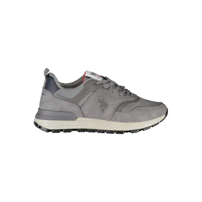 U.s. Polo Assn Gray Polyester Sneaker In Grey