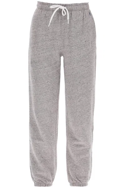 Polo Ralph Lauren "sporty Pants With Embroidered Logo In Grigio
