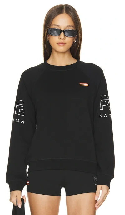 P.e Nation Moneyball Sweatshirt In 黑色