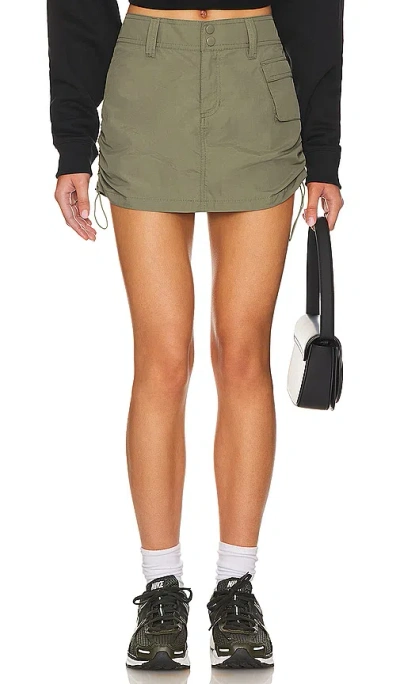Superdown Dion Cargo Mini Skirt In Olive Green