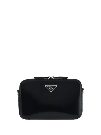 Prada Men Shoulder Bag In Black