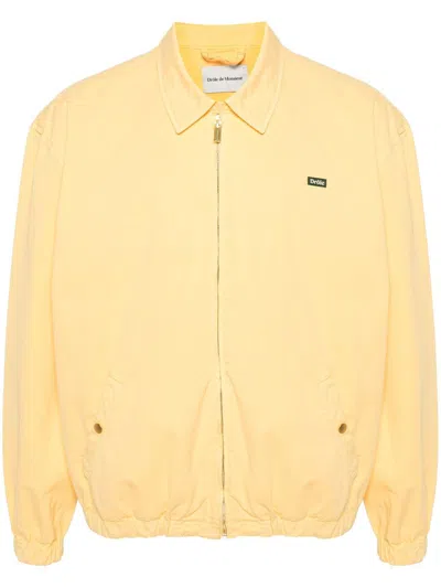 Drôle De Monsieur Le Blouson Cotton Jacket In Yellow & Orange