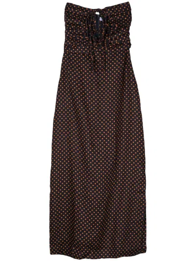 Faithfull The Brand Tortugas Midi Dress Clothing In Lpd Ludovica Polka Dot