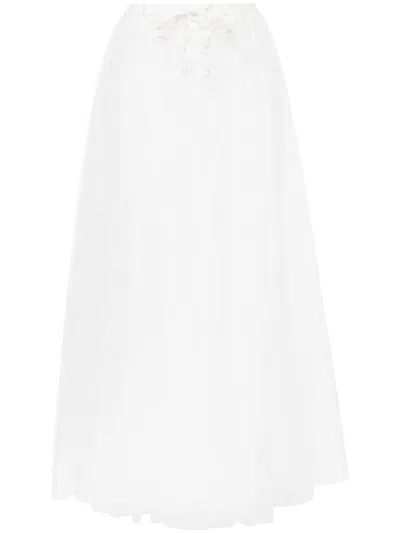 Forte Forte Forte_forte Chic Tulle Skirt With Jersey Coulotte Clothing In F45m.9128 Diamante