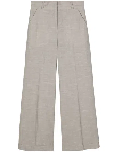 Kenzo Solid Tailored Trousers Clothing In Grey