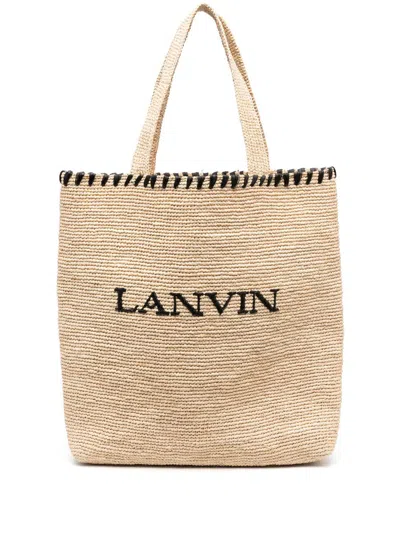 Lanvin Tote Bag Bags In 6510 Natural/black