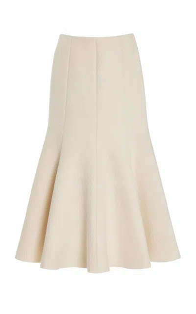 Gabriela Hearst Amy Skirt In Ivory Recycled Cashmere Felt