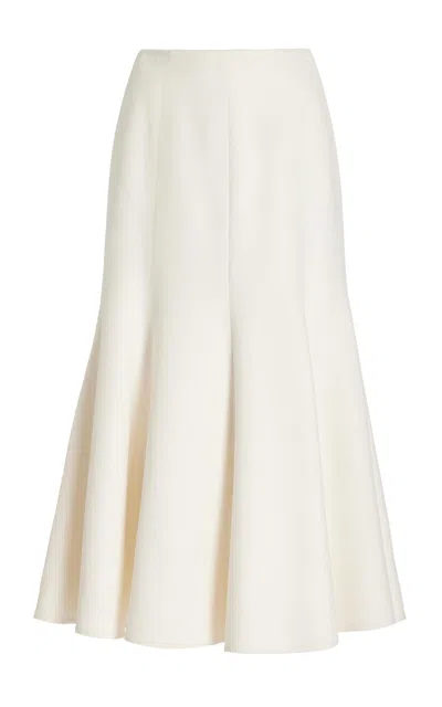 Gabriela Hearst Amy Skirt In Ivory Winter Silk