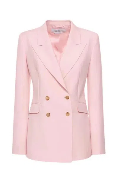 Gabriela Hearst Angela Blazer In Blush Wool In Pink
