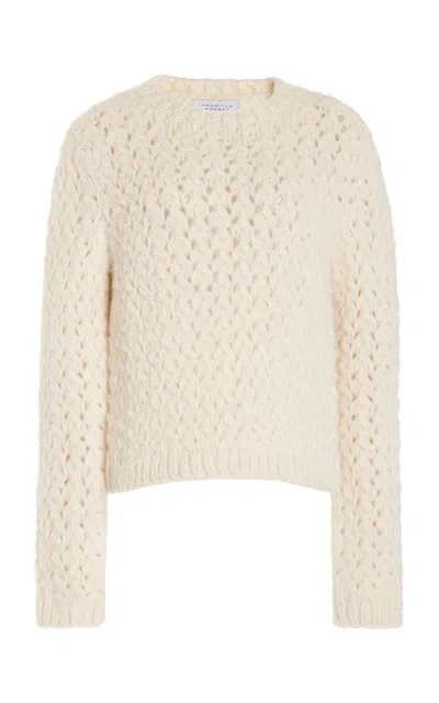 Gabriela Hearst Bower Knit Sweater In Ivory Welfat Cashmere