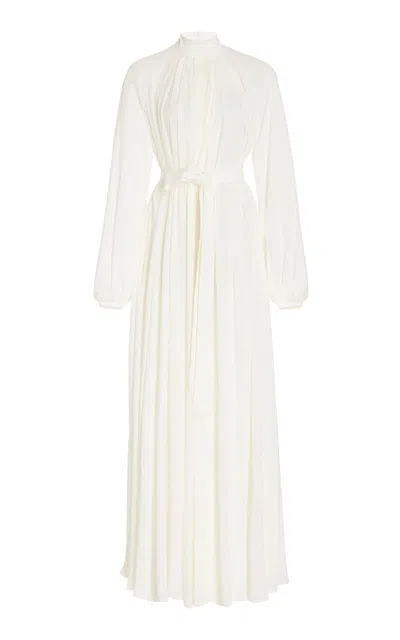 Gabriela Hearst Cedric Dress In Ivory Silk Georgette