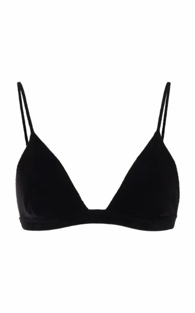 Gabriela Hearst Chevier Wool Bra In Black