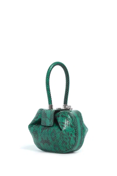 Gabriela Hearst Demi Bag In Emerald Snakeskin