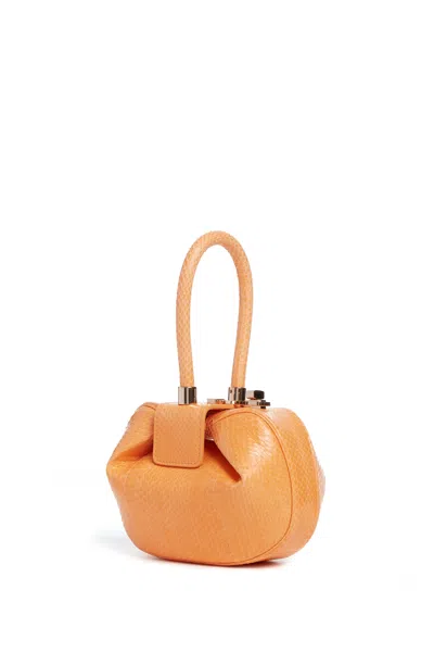 Gabriela Hearst Demi Bag In Fluorescent Orange Snakeskin