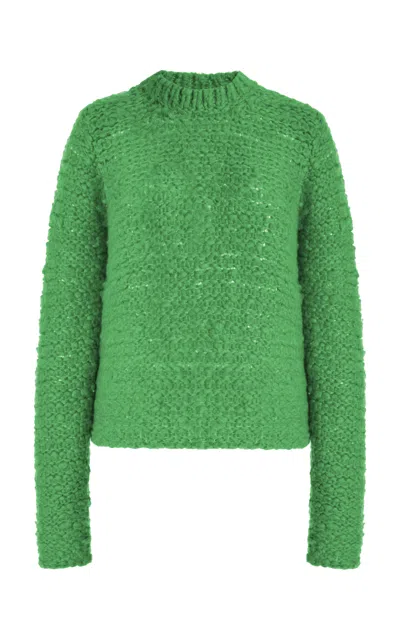 Gabriela Hearst Durand Knit Sweater In Peridot Green Welfat Cashmere