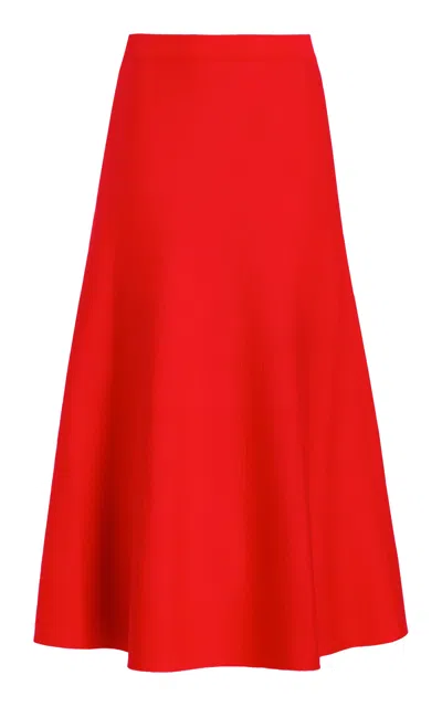 Gabriela Hearst Freddie Skirt In Red Topaz Cashmere Wool