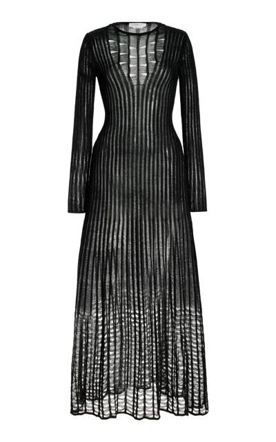 Gabriela Hearst Maia Dress In Shappe Silk In Black