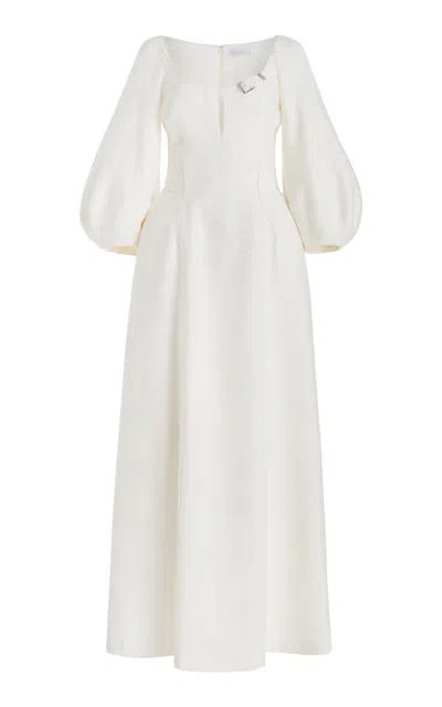 Gabriela Hearst Madyn Sequin Dress In Ivory Wool