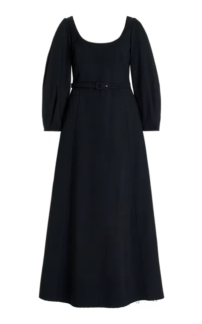 Gabriela Hearst Mena Dress In Washed Silk In Black