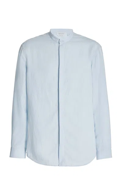 Gabriela Hearst Ollie Shirt In Light Blue Linen