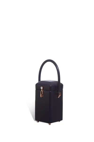 Gabriela Hearst Nostalgia Bag In Navy Nappa Leather In Brown