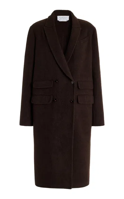 Gabriela Hearst Reed Double-breasted Recycled-cashmere Coat In Chocolate