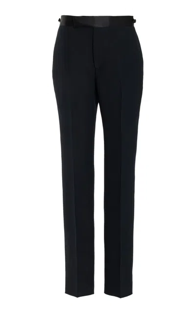 Gabriela Hearst Simons Pant In Black Silk Wool Cady