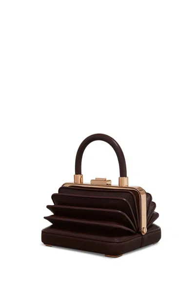 Gabriela Hearst Small Diana Bag In Bordeaux Nappa Leather