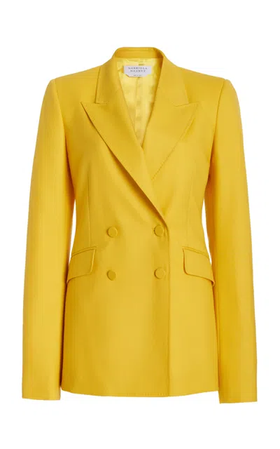 Gabriela Hearst Stephanie Blazer In Golden Birch Superfine Wool