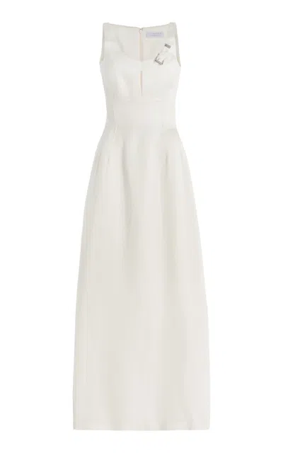 Gabriela Hearst Sven Dress In Ivory Silk Linen