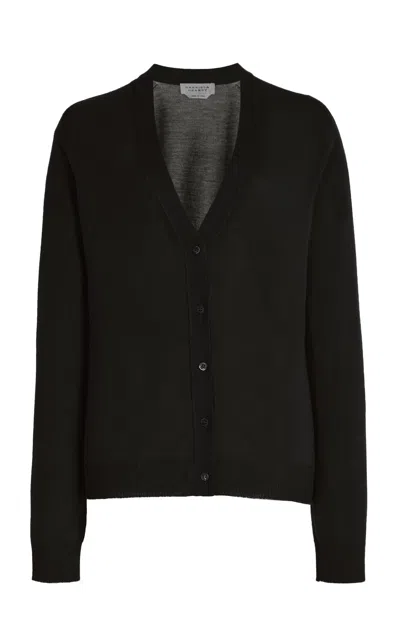 Gabriela Hearst Tori Knit Cardigan In Black Cashmere Silk