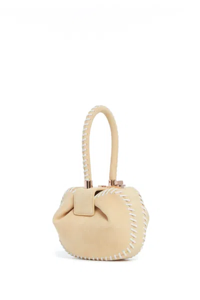 Gabriela Hearst Whipstitch Demi Bag In Nude Suede