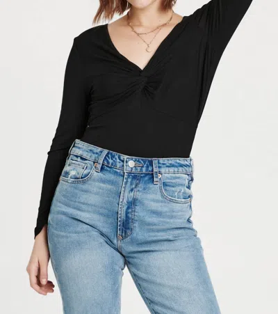Another Love Anessa Long Sleeve Top In Black