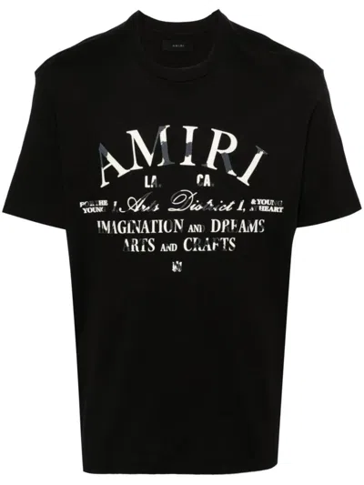 Amiri T-shirt With Logo In Black