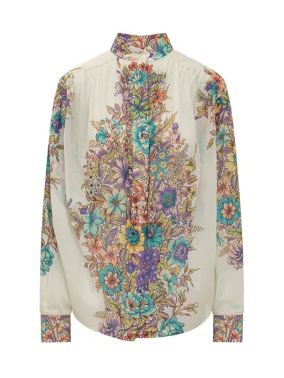 Etro Blouse With Print In White